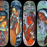 skateboard art