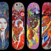 skateboard art