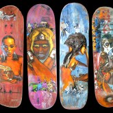 skateboard art