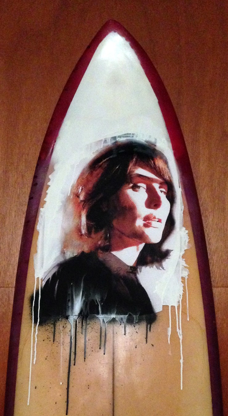 Surfboard art by Jean Tripier